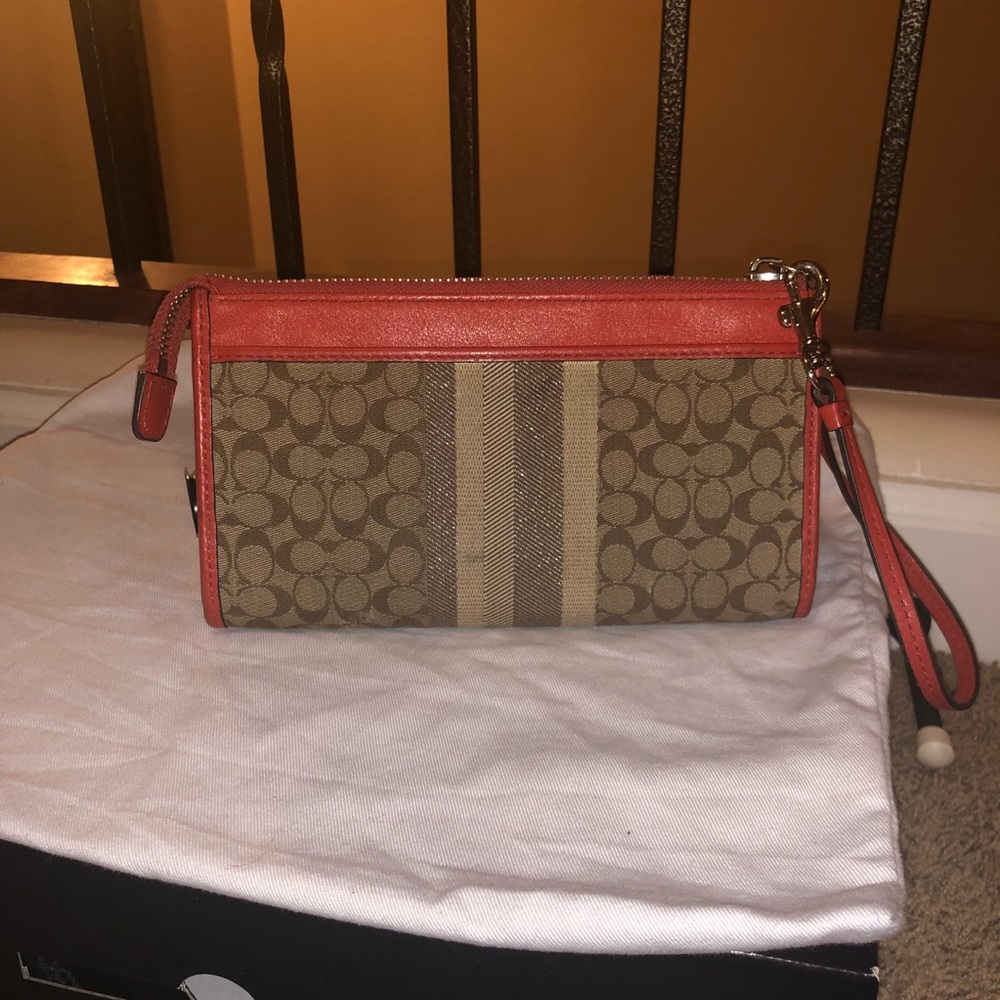 Large Coach wristlet